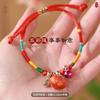 Pulseras de Cuerda Coloridas Tejidas a Mano, Productos Terminados, Pulseras para Niños, Lindas Pulseras para Parejas, Pequeñas Pulseras para Parejas con Forma de Bollo, Regalos