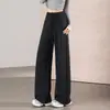 Pantalones casuales de otoño nuevos para mujer, de tiro alto, estilo ModalCloud, corte ajustado, amigables con la piel, para figuras petite