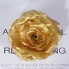 8CM Cabeza de Rosa Venta al por Mayor Diseño de Pared de Flores para Boda Arreglo Floral Verde Halloween Tocado Flor de Tela de Seda Rosa