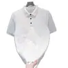Nova Camisa Polo Tendência para Homens com Bordado Pesado Estilo Chinês, Camiseta de Meia-Manga Slim Fit de Alta Qualidade para o Verão
