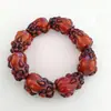 Pulsera Pixiu Vintage con Cera de Abejas, Pulsera Pixiu con Tallado en Resina de Cera de Abejas, Pulsera Grande Pixiu Douyin Xiaohongshu Transfronteriza
