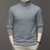 2026 Comercio Exterior Otoño/Invierno Nuevo Suéter de Punto Estilo Coreano para Hombre Ajuste Delgado Manga Larga Suéter de Punto Prenda Base de Punto Hombre