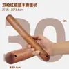 Rodillo de Sándalo Rojo con Doble Asa, Rodillo de Madera Maciza, Herramienta para Hornear, Juego de Rodillos para Uso Doméstico, Mayoreo