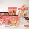 Bolsas de dulces de dibujos animados, bolsas para empaquetar galletas de repostería con forma de copo de nieve, bolsas para empaquetar snacks, bolsas autosellables para regalos navideños, venta al por mayor del fabricante