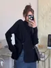 Suéter de Punto Irregular con Abertura, Diseño Otoño e Invierno 2025, Talla Plus, Ajustado, Manga Larga para Mujer