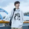 Camiseta de Manga Larga para Hombre, Nuevo Estilo Primavera y Otoño 2025, Cuello Redondo, Algodón Puro, Estilo Americano, Peso Pesado, Casual, Versátil, Camiseta Básica Estilo Coreano
