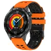 Pulseira de Relógio de Silicone Bicolor de 22mm Adequada para Relógios Huawei, Xiaomi, Honor, Samsung, Garmin e Suunto com Design de Fivela Dupla