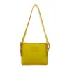 2025 Nova Bolsa de Ombro de Celular em PVC Cor Pura Pequena Quadrada Bolsa de Gelatina Bolsa Transversal Bolsa Pequena Pequena Bolsa de Ombro
