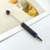 Nova Caneta com Contas Totalmente de Diamante 106, Caneta Fofa Colorida de Cor Sólida com Contas de Strass para Customizar, Caneta de Presente para Escritório Comercial Atacado