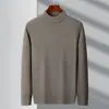 Suéter Básico para Hombre 2026, Cuello Semi Alto, Forro Polar, Engrosado, Casual, Versátil, Tejido Base, Para Hombre, Ropa para Papá