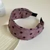 Scrunchie de Chiffon com Bolinhas Delicadas Estilo Coreano para Mulheres, Design de Nicho de Alta Qualidade, Elástico de Cabelo Elegante para o Verão