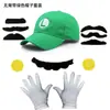 Sombreros de Sol, Gorras de Béisbol, Sombreros de Sol con Visera, Set de Correas, Rojos, Verdes, Amarillos, Morados para Niños y Adultos de Mario