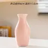 Jarrón Pequeño Decorativo de Cerámica Rosa Minimalista Moderno Nórdico para Mesa de Comedor, Sala de Estar, Arreglo Floral, Flores Secas, Mueble de TV, Decoración del Hogar