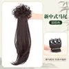 Nova peruca de rabo de cavalo estilo chinês para mulheres, grampo de garra de simulação, cabelo cacheado onda d'água, acessórios de cabelo trança longa cheongsam, peruca trança estilo nacional