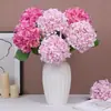Flor Artificial Impresa en 3D de Hortensia Individual Estilo Europeo para Decoración de Sala de Estar, Arreglo de Pasillo de Boda, Flor de Mesa, Venta Caliente Transfronteriza