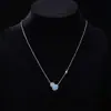 Colar de Cabacinha Azul Cintilante com um Toque Sofisticado e Exclusivo, Corrente para Clavícula da Sorte com Zircônia Azul, Brincos Frescos de Zircônia Azul Claro Totalmente Cravejados