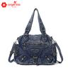 Bolso Tote Portátil Retro Europeo y Americano Nuevo de Alta Gama Multibolsillo Bolso de Hombro de Gran Capacidad Moderno para Mujer