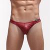 Tendencia Transfronteriza Exportación Catjiang Maojiang Ropa Interior para Hombre Imitación Cuero Cuero Patentado Tanga Pantalón T Sexy para Hombre