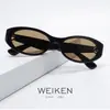 Gafas de Sol Ovaladas Estilo Ojo de Gato de Gama Alta Estilo Coreano para Mujer, Estilo Y2K Chica Caliente Verano Estilo Callejero Gafas de Sol con Protección Solar