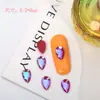 Chica Celebrante Cibernética Color Fondo Plano Diamante Caído Accesorios para Uñas Super Flash Vidrio Multicorte Diamante Cristalino Accesorios para Arte de Uñas