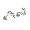 Exquisitos pendientes de mariposa con diamantes de imitación, elegantes pendientes de diseño de nicho, pendientes compactos de alta calidad para mujer.