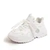 Tênis Dad Shoes para Meninas, Novos Estilos de Sapatos Femininos Confortáveis e Respiráveis, Tênis Esportivos Casuais Brancos para Meninos da Primavera e Outono