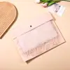 Saco Transparente para Roupas com Botão de Pressão e Zíper em Tecido Não Tecido, Saco para Embalagem de Roupa Íntima, Pode Ser Impresso com Logo, Saco para Roupas e Documentos