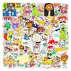 50 pegatinas creativas de graffiti de animación de soldados traviesos para equipaje, laptop, coche, decoración de comercio exterior
