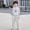 Conjunto de Ropa de Otoño para Niños 2026 Nuevo Estilo Coreano Ropa Deportiva Elegante de Otoño para Niños Pequeños de 3 Años Conjunto de Dos Piezas