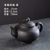 Tetera de Arena Púrpura Flor de Ciruelo Tetera Grande Gran Capacidad Semi-hecha a Mano Tetera Individual Juego de Té Cerámico para el Hogar Taza de Té Traje