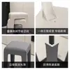 Banqueta de plástico para uso doméstico, espessa e empilhável, moderna e simples, resistente e durável, adequada como banqueta de mesa de jantar ou cadeira alta extra