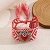 Europeo y Americano Transfronterizo Personalidad Exagerada Retro Religioso Múltiple Sagrado Corazón Colgante Collar Aretes para Mujer Diseño Plata Corazón