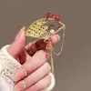 Broche Abanico Flor Peonía Perla Elegante Antiguo Mujer Guofeng Retro Flor Ramillete Accesorios Traje Pin de Alta Gama