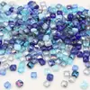 Cuentas Planas Cuadradas de Colores Transfronterizas Agujeros Medianos Cuentas de Cristal para Joyería DIY Accesorios Pulsera Collar Pendientes Accesorios para Bolsos