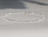 Pulsera de Cuentas de Cristal Romboidal Ultrafinas, Pulsera Apilable de Textura de Lujo Ligero, Nicho y Versátil para Mujeres