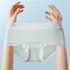 Roupa íntima de Seda Gelada de Verão Ultra-Fina de Cintura Média para Mulheres, Antibacteriana, Confortável, Respirável, Fresca, Secagem Rápida, Roupa Íntima Triângulo Sem Costura para Meninas