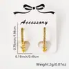 Venda Quente na Amazon Joias Femininas Fornecimento Brincos de Cobre com Micro Zircônia Brincos Criativos da Moda Acessórios de Diamante Atacado