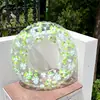 Anillo de Natación Inflable Blanco Pequeño Margarita Trébol Transparente para Bebé Anillo para Axilas Anillo de Natación de Celebridad de Internet Envío Gratis