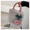 Imitação Rex Coelho Pelúcia Bolsa Cereja Bolsa Linda Menina Bolsa Nova Mulher Estilo Coreano Outono e Inverno Ombro Crossbody Bolsa