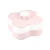 Estilo Flor pp Combinações Criativas Casamento Secagem Preguiçoso Suporte para Celular Camada Dupla Prato de Doces com Tampa