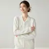 Cardigan de Tricô de Caxemira com Decoração de Bolso Falso na Lapela Estilo Old Money para Mulheres, Manga Longa, Casual, Versátil, Jaqueta com Zíper Outono/Inverno
