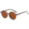 Óculos de sol infantis estilo coreano ins nova moda armação redonda retrô óculos de sol para bebê moda fábrica em estoque atacado