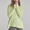Playera delgada de yoga para principios de otoño para mujer, sexy con espalda retorcida, deportiva de manga larga, blusa suelta, cómoda, transpirable, ropa de fitness