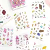 Gerenciamento de Simulação Coleção de Adesivos de Paisagismo Livro 3D Estéreo Casa em Miniatura Cena Adesivos Adesivos para Diário Artesanal Infantil