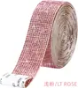 Tira de Código Adhesiva de Diamante de Cristal DIY Tira de Diamantes Autoadhesiva de Pedrería Cinta Decorativa Accesorios para Ropa Accesorios Cinta de Diamantes Adhesiva de Fusión en Caliente