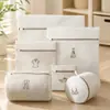 Bolsa de Lavado y Cuidado Gris Malla Gruesa y Fina Bolsa de Lavandería para el Hogar Ropa Interior Engrosada Anti-Deformación Protección de Sujetadores Bolsa de Lavado Venta al por Mayor