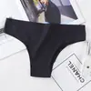Roupa Íntima Sexy Peça Única Tamanho Grande Sem Costura Seda Gelada Calcinha Renda Calça Brasileira Colorida Doce Calcinha Sem Costura de Seda Gelada