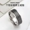 Anillos Nuevos de Moda Transfronterizos para Hombre, Anillos Personalizados de Acero de Titanio para Hombre, Anillos de Acero Inoxidable, Accesorios Simples para la Mano para Hombre, Venta Directa del Fabricante