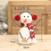 2026 Nuevo Adorno de Muñeco de Nieve de Tela Vintage Navideño Escena Festiva Muñeco Tejido Suministros Decorativos
