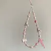 Bufanda de Caperucita Roja Cadena para Teléfono Móvil Cachorro Cámara ccd Cuentas Ins Estuche para Teléfono Móvil con Cuentas DIY Universal Antiperdida D